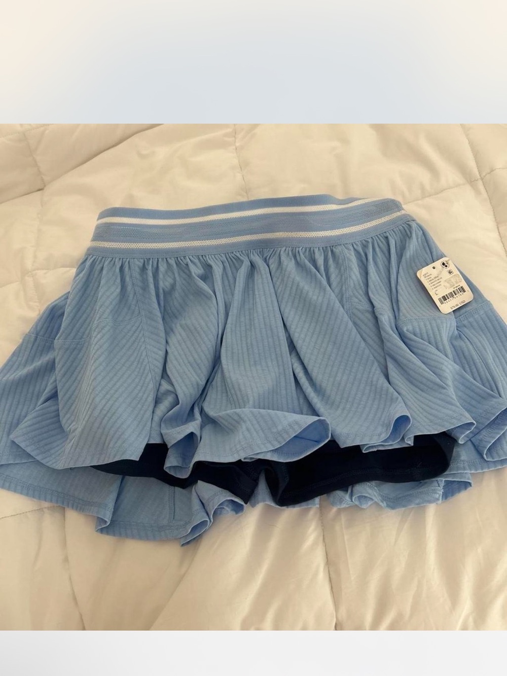 Free people movement Blue Women's Ruffled Skort